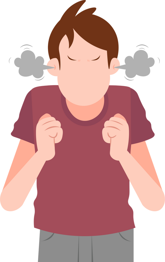 Angry Boy Illustration